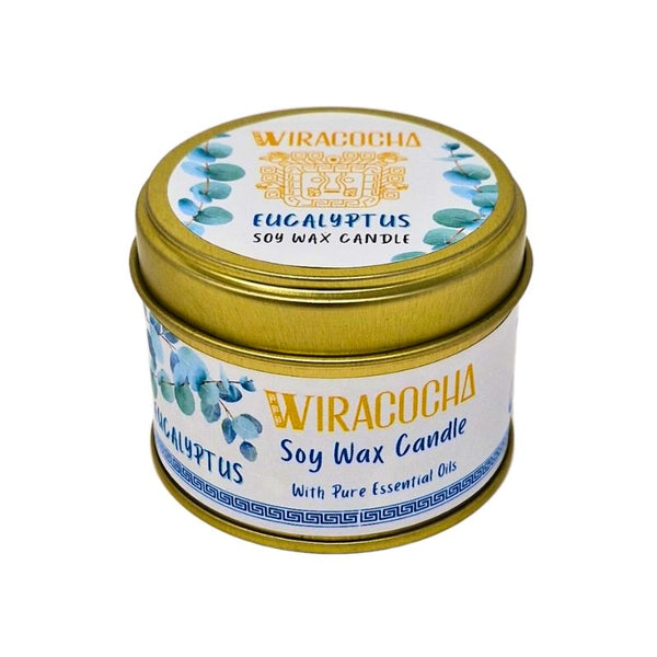 Cultivated from the leaves of the Blue Gum tree, more commonly known as the Eucalyptus tree. Eucalyptus is often used for its wonderful benefits for respiratory applications including helping to ease congestion, colds, flu, fever & bronchitis. Eucalyptus has a fresh, woody scent which cleanses the air in the home.  Lovingly hand poured with natural soy wax and scented with pure Eucalyptus essential oil. The delightful little candle will fill the room with fresh natural fragrance for up to 20 hours.