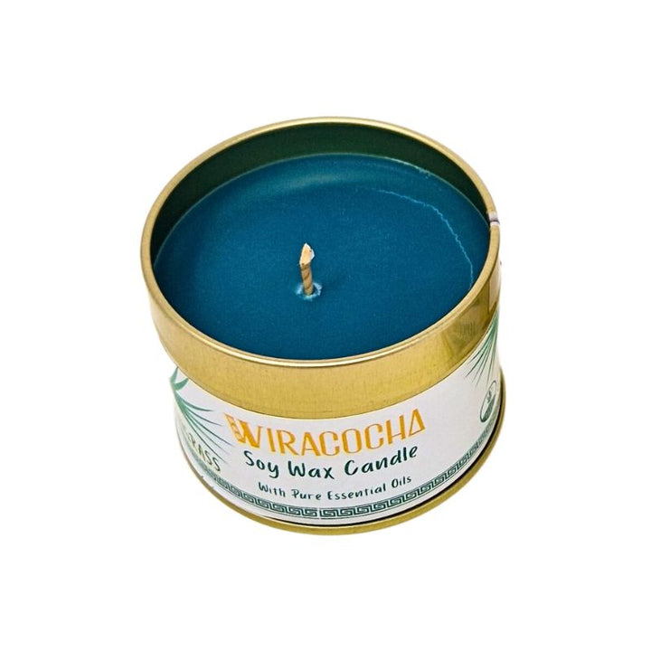 Recreate a scenic seaside scene with a fresh Lemongrass fragrance.  Lovingly hand poured with natural soy wax and scented with pure Lemongrass essential oil. The delightful little candle will fill the room with fresh natural fragrance for up to 20 hours.