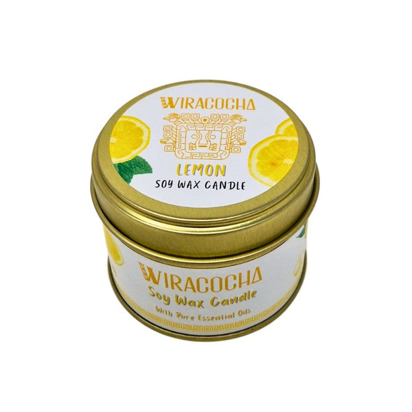 Fill the air with a fresh citrusy burst of Lemon to revitalise your bathroom, bedroom or kitchen.  Lovingly hand poured with natural soy wax and scented with pure Lemon essential oil. The delightful little candle will fill the room with fresh natural fragrance for up to 20 hours.