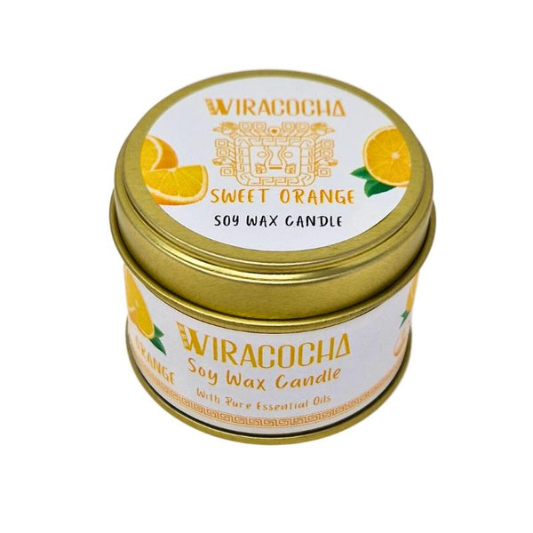 Give your room a burst of zest with tangy sweet orange. A fruity fragrance to energise your bathroom, bedroom or kitchen.  Lovingly hand poured with natural soy wax and scented with pure lavender essential oil. The delightful little candle will fill the room with fresh natural fragrance for up to 20 hours.