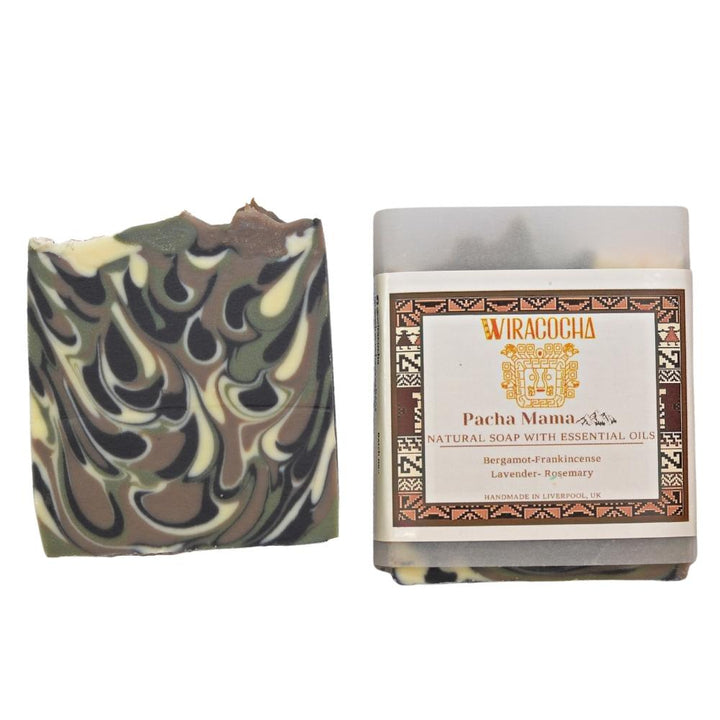 Pacha Mama Handmade Natural Soap With Essential Oils, Lavender, Bergamot, Frankincense & Rosemary | Wiracocha